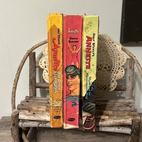 Walt Disney VTG 60s Annette Series LOT OF 3 Books - Picture 7 of 17